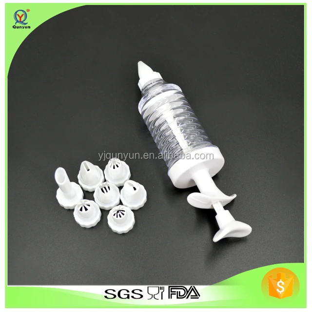9pcs Plastic Cake Decorating Tips Nozzles Piping Icing Syringe Set 9pcs Plastic Cake Decorating Tips Nozzles Piping Icing Syringe Set