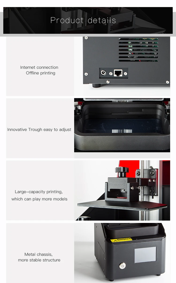 Creality 3D LD-002 3.5 inch color touch screen high speed LCD 3d printer with photosensitive resin