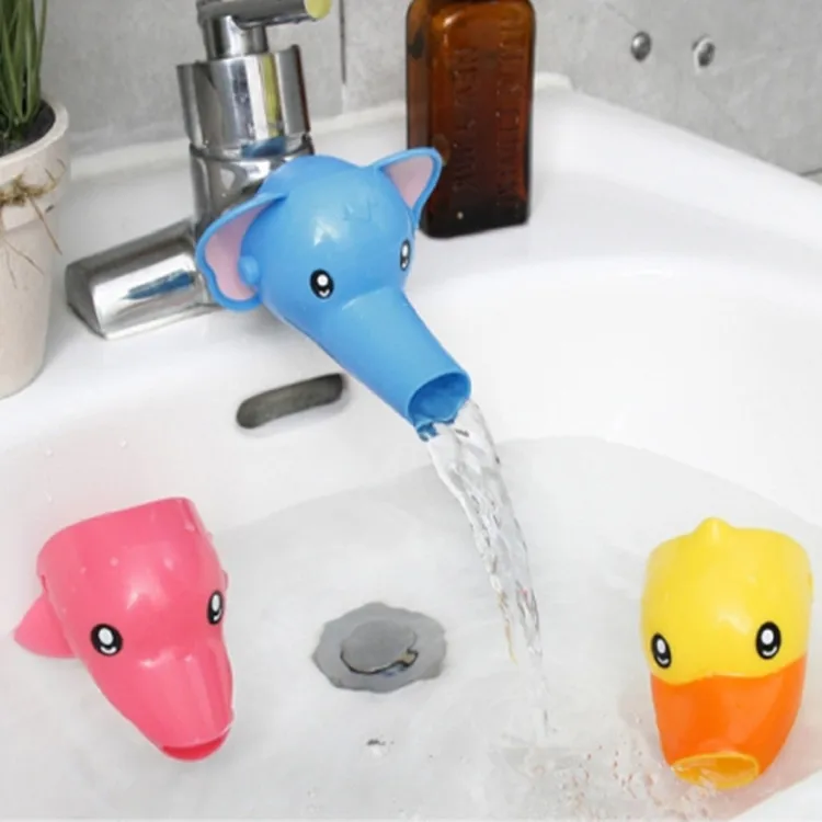 Bathroom Child Hand Washing Plastic Cartoon Animal Faucet Extender