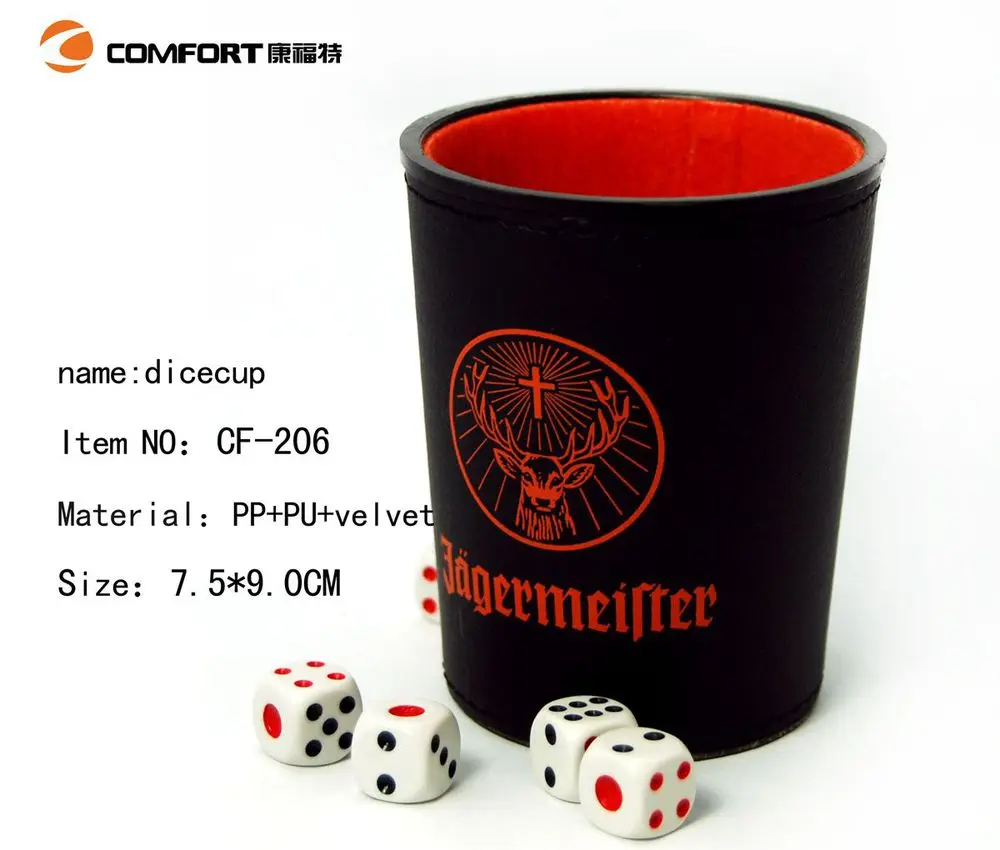 Best Selling High Durable Leather Custom Dice Cup With Pouch Dice Cup And Dice Buy Genuine 