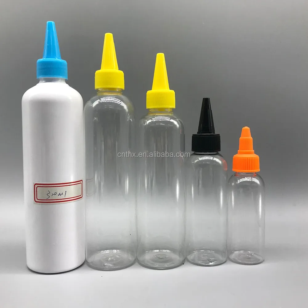 Pe Plastic 1oz 2oz 3oz 30ml 60ml 120ml Soft Hair Oil Dye Squeeze