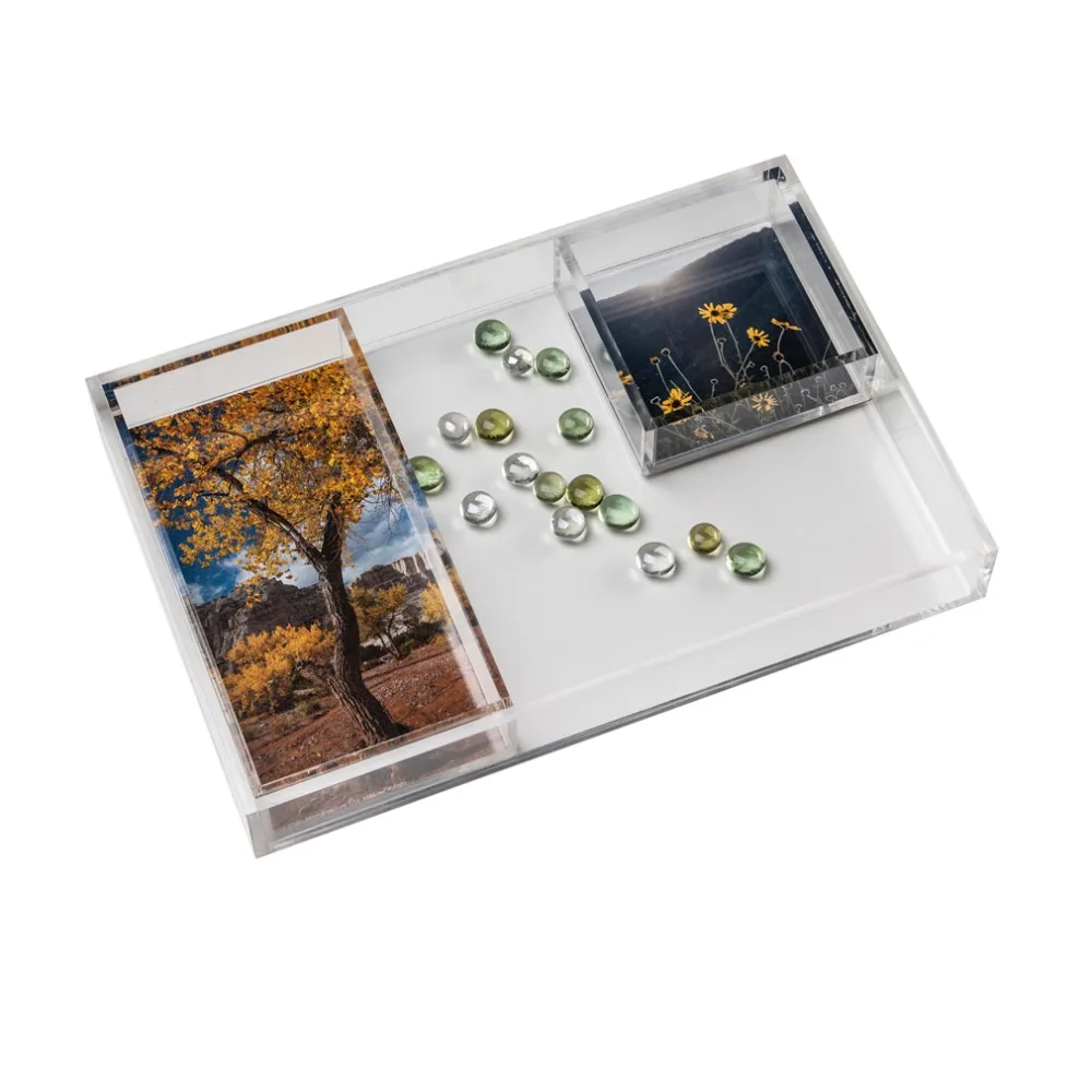 Clear Acrylic Vanity Tray Organizer Acrylic Tray For Jewelry