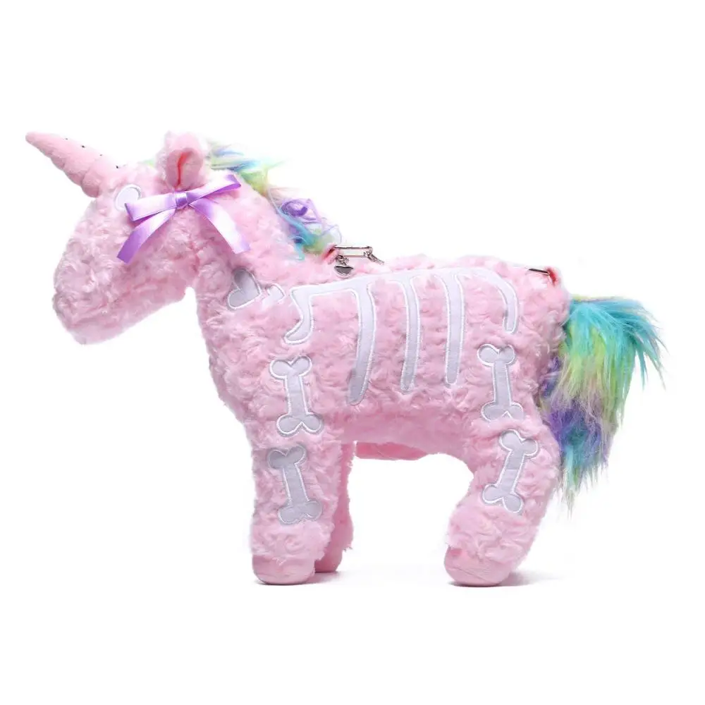 black stuffed unicorn