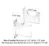 jihong Display Cases Deluxe Acrylic Standard Size Baseball Bat Wall Mount