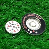 Christmas custom golf ball marks chip /metal embossed golf markers with custom logo