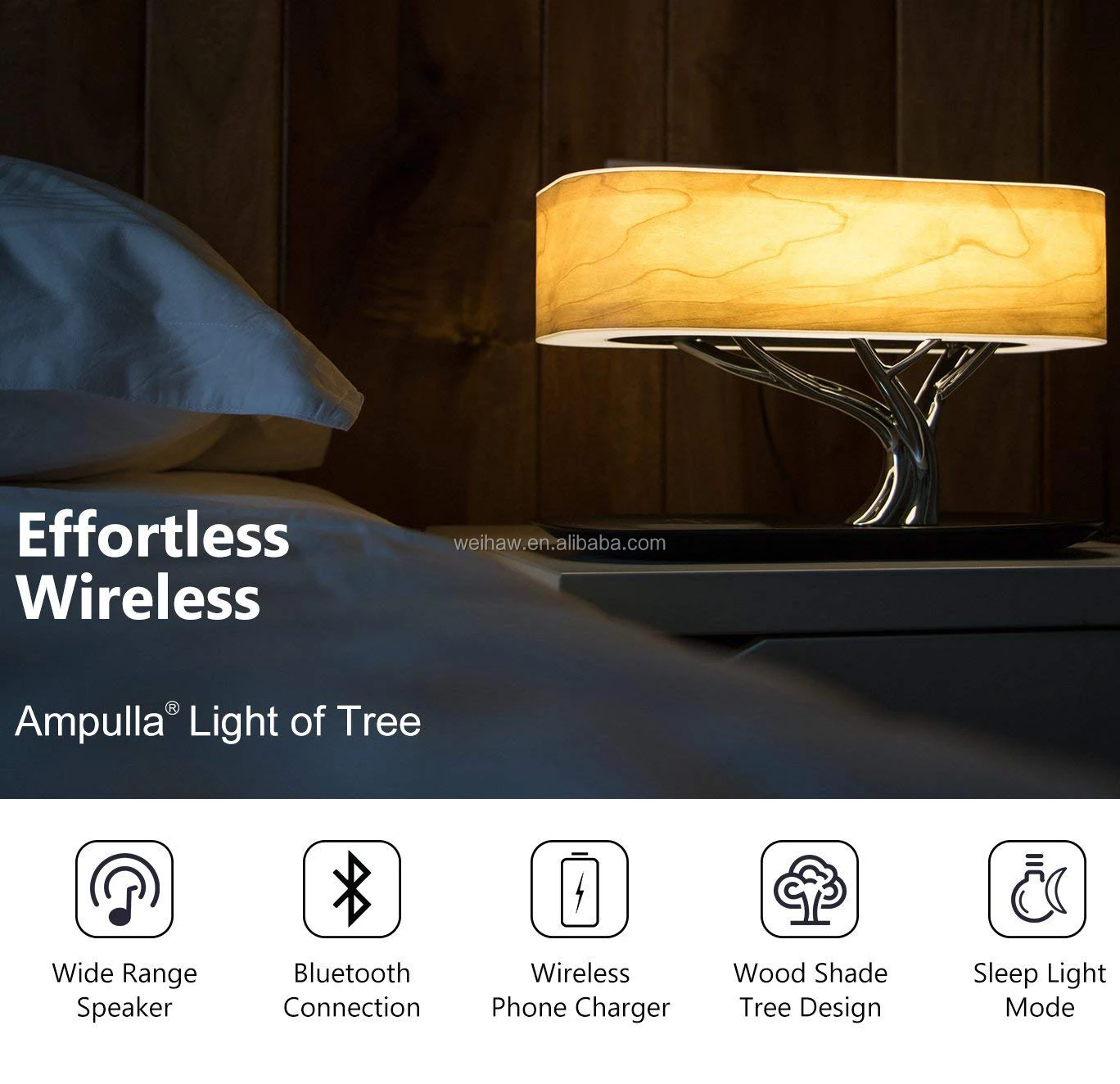 Multi-function 3 in 1 led light qi wireless charger speaker bluetooth speaker - ANKUX.COM
