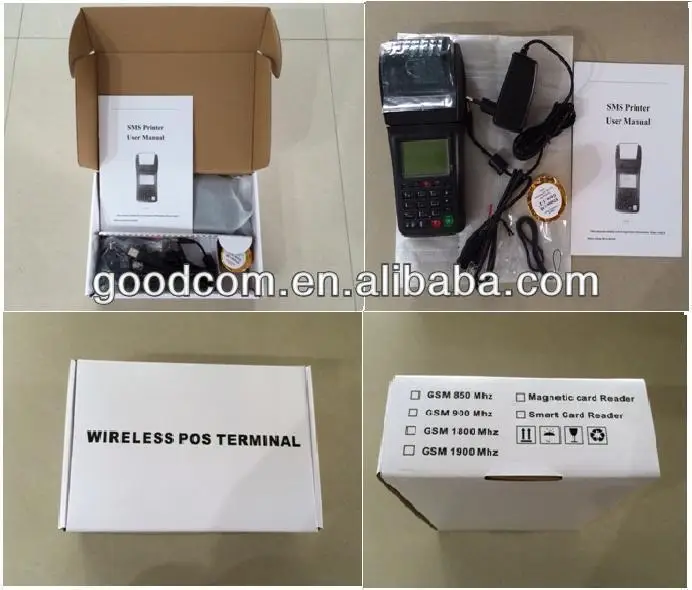 GOODCOM GT6000GW 3G Wifi GPRS Portable handheld pos terminal lottery pos terminal for restaurant ordering machine