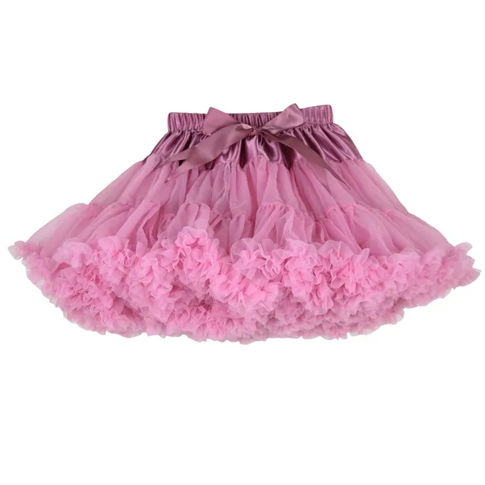 Lovely Fluffy Chiffon Pettiskirts Baby Girls Skirts Children Tutu Skirt ...