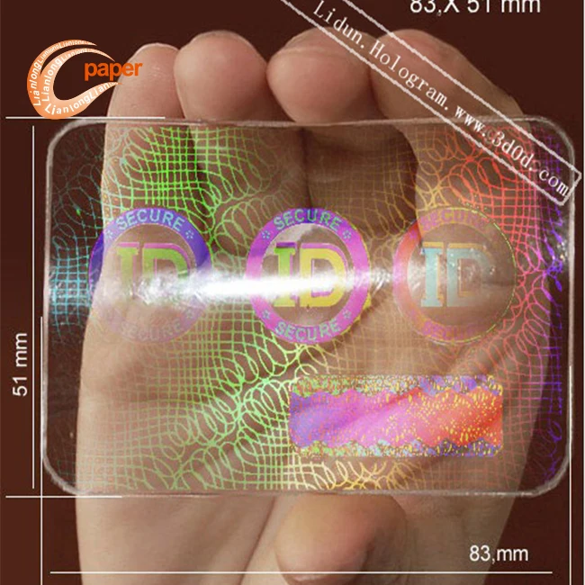 2019 hot sale From Card Manufacturer holograms id card