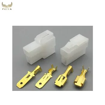 Oem 6.3mm Auto Electrical Connectors Types,2 Pin Electric Male Female