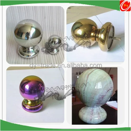 Stainless steel handrail ball with down cover, stainless steel stair fittings