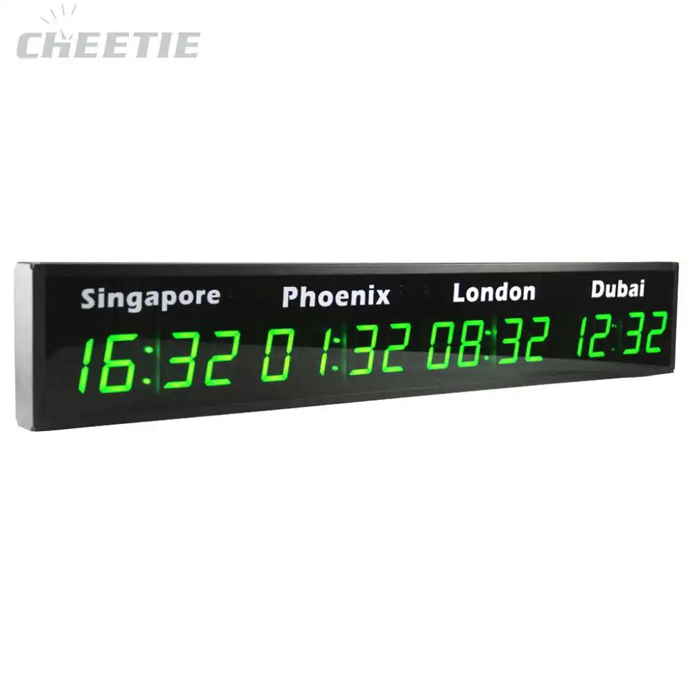 multi time zone digital clock