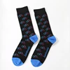 Wholesale bulk cozy men happy style bamboo crew boys colorful bike pattern socks