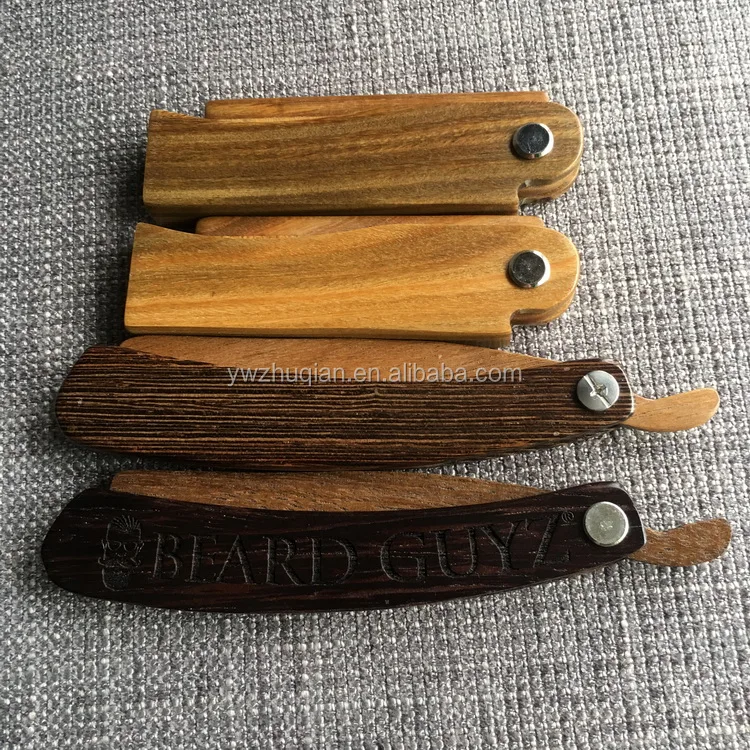 premium cherry wood baor bristle brown tips beard brush