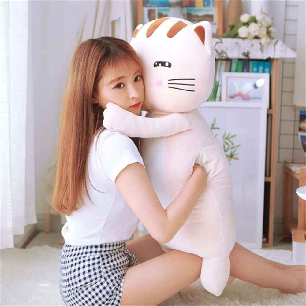 Fancytrader Super Soft Cat Plush Toy Warm Hands Doll Big Stuffed Fluffy Animals Cats Pillow Cushion 90cm4