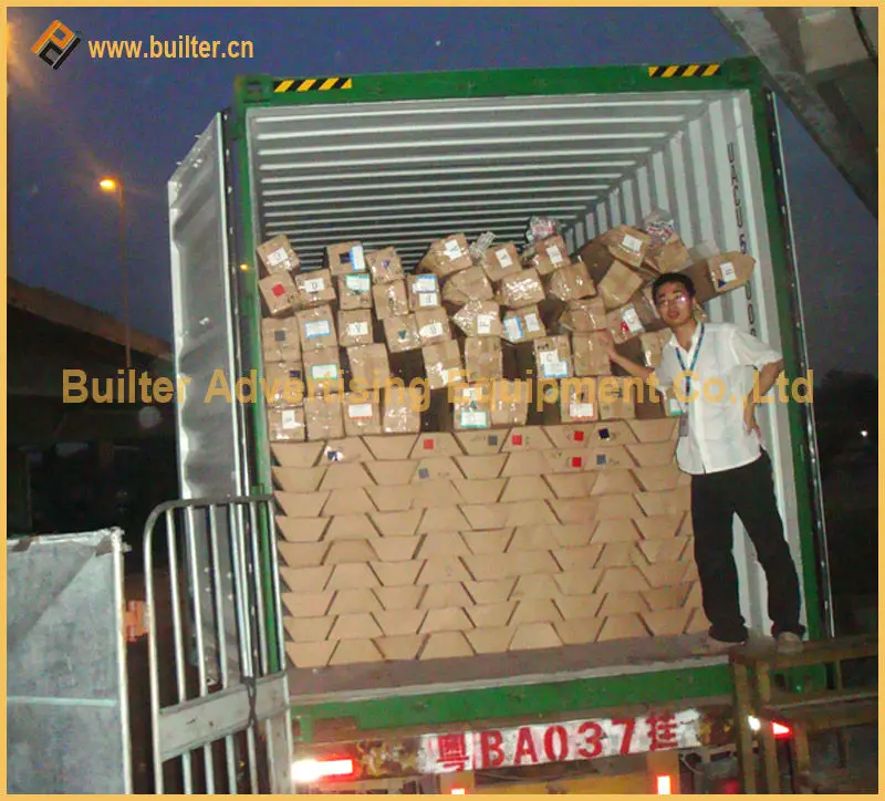 rotating trivision billboard display