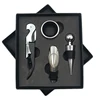 Free Sample Wine Set With Gift Box Four-piece With Corkscrew Wine Decanter Wine Aerator Pourer &