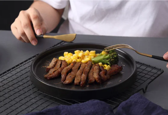 Nordic creative ceramic tableware hat shape soup plate western spaghetti black and white plates