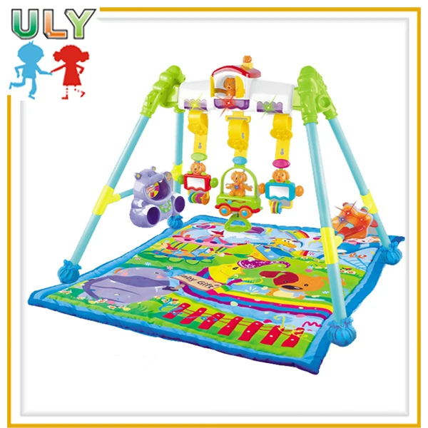 Musical Floor Gym Crawling Baby Mat With Hanging Toy Buy Crawling