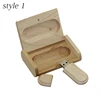 Wooden personality creative Giveaway Promotion gift customized wood with box USB flash drive u disk USB2 .0 flash