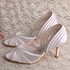 Wedopus White Wedding Shoes for Bride