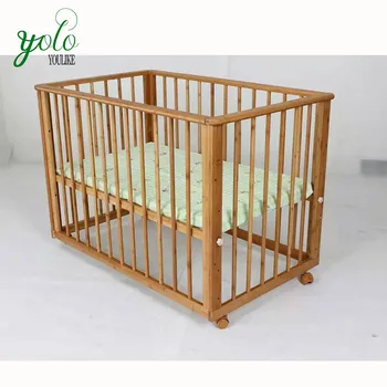 Wholesale Custom Extender Bamboo Baby Bed,Wood Crib - Buy ...