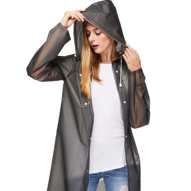 hotsale new design carton adult raincoat colorful women eva rain