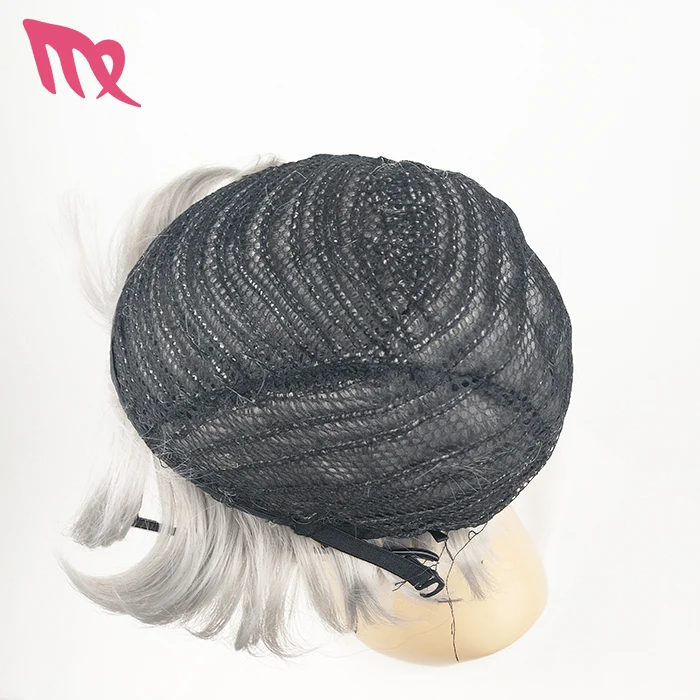 Baifumei New Design Grey Color 30cm Hair Wig Men Wholesale Cheap Men Wig