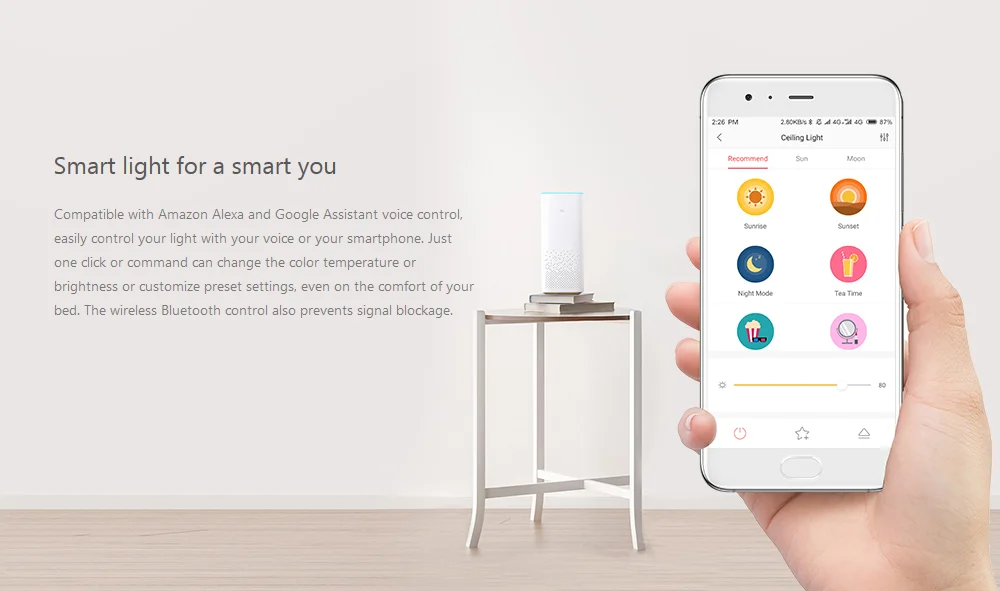 moon led smart ceiling light 480