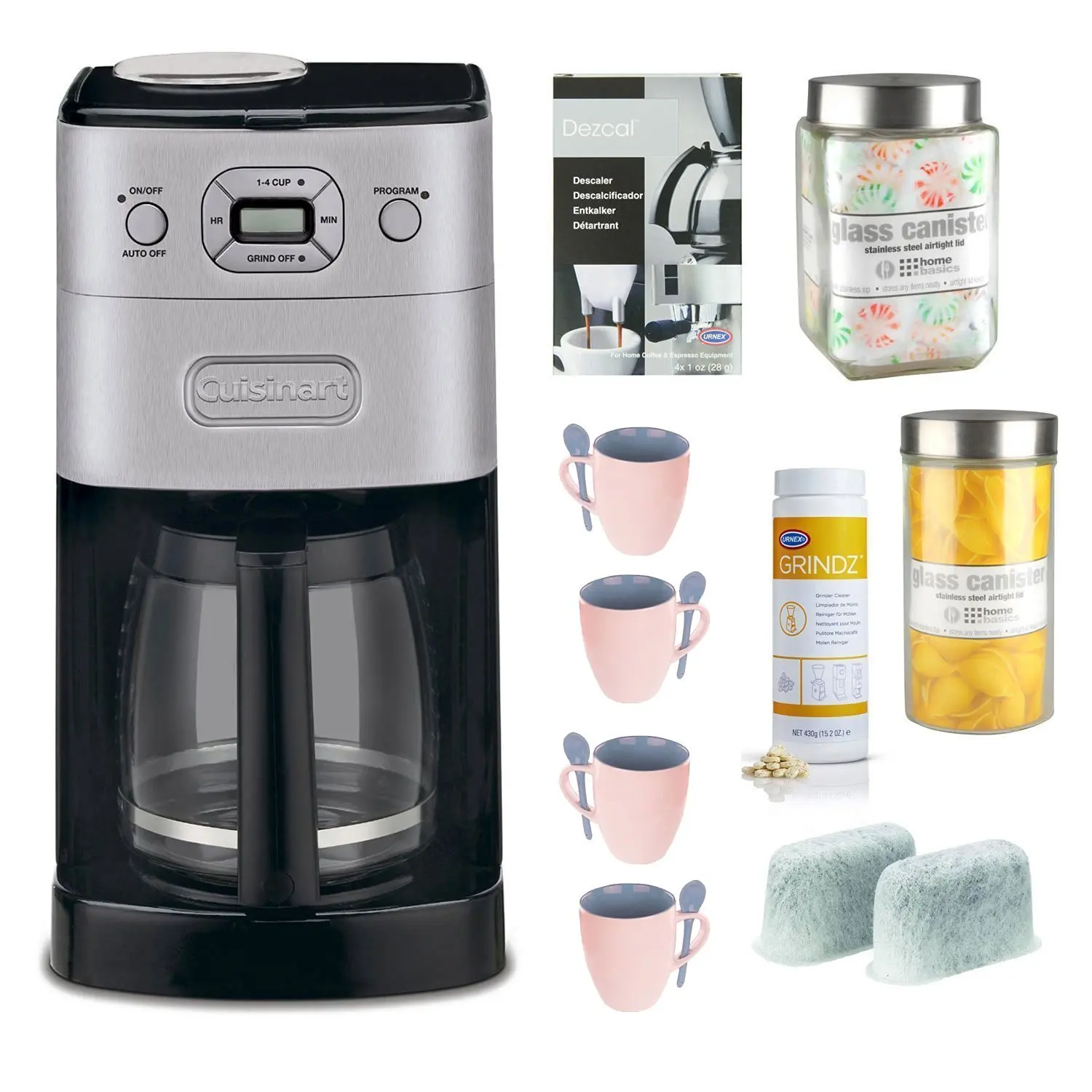 Cuisinart DGB-650BC Refurbished Grind-and-Brew Thermal 10-Cup Coffeemaker plus Coffeemaker Bundle