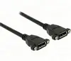 Displayport 1.2 female > Displayport female panel-mount cable