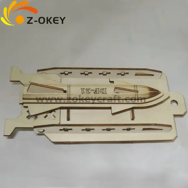 Z3D1215-2 3D tank plywood model for decorations