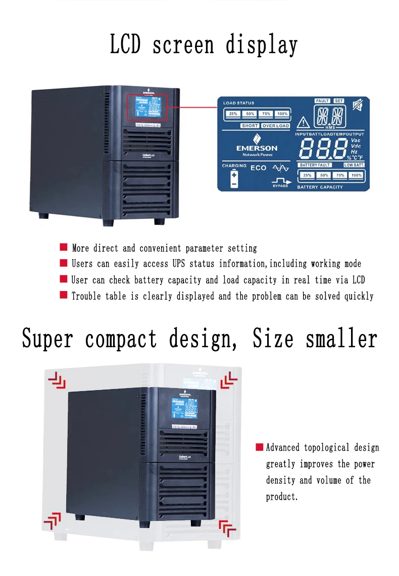 Online Interactive Tower Type Ups 3kva 2400w Gxe03k00ts1101c00 Standard