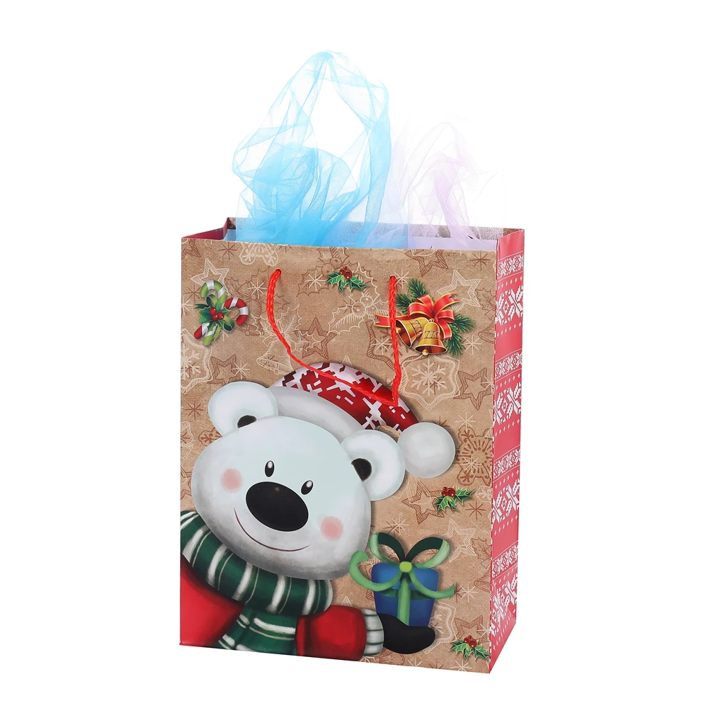Cute Promotional Low Cost Recyclable Blue Storage Gift Shopping Paper Bag With Handles