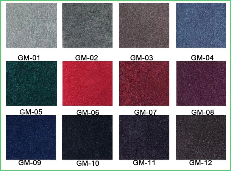 Embossed polyester with PVC backing