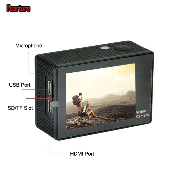 Full Hd 4k 1080p Waterproof Wifi Camera Video Extreme Sport Web
