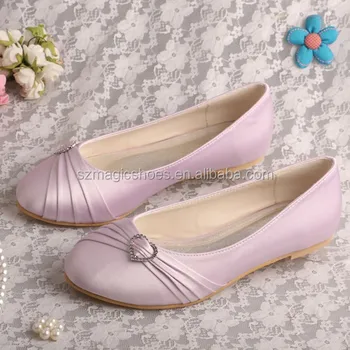 lavender flat shoes