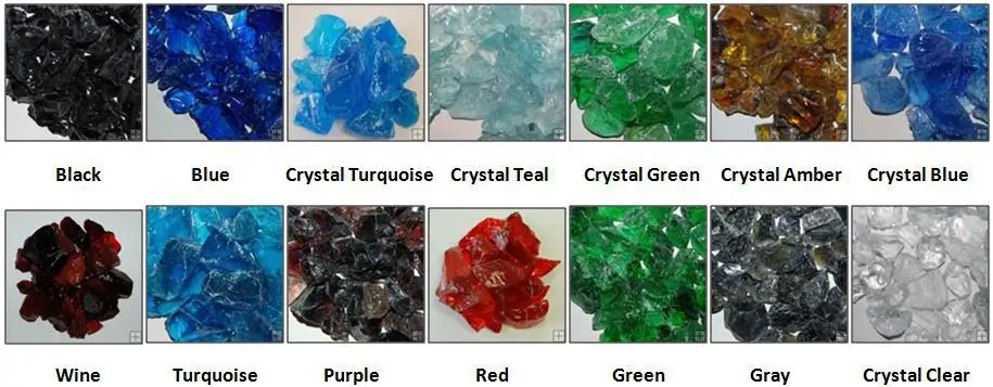 decorative crushed glass