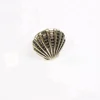 Shell Gold Black Napkin Ring For Table Decoration