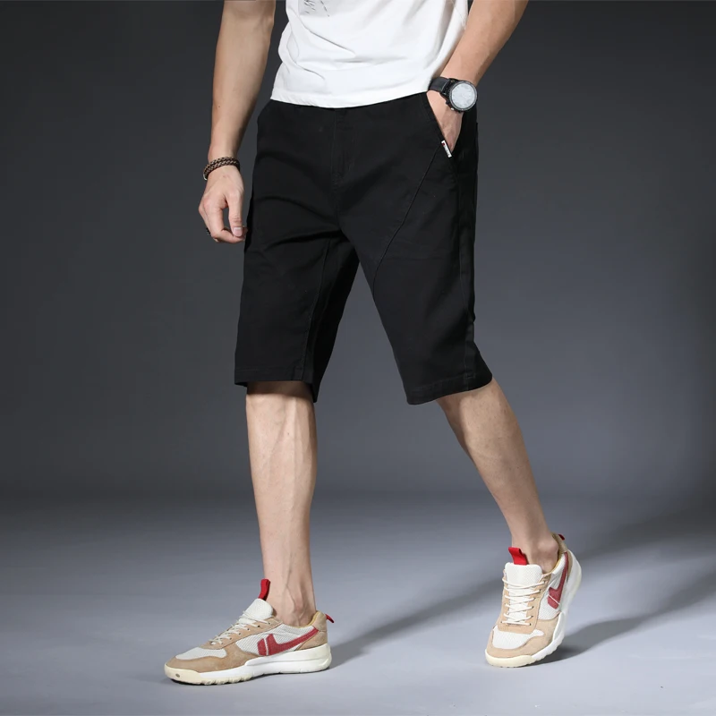 Pantalones Cortos De Algodon En Blanco Para Hombre Inventario De