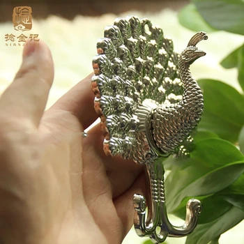 Fashion Decorative Home Peacock Curtain Hooks For Drapes Holdback