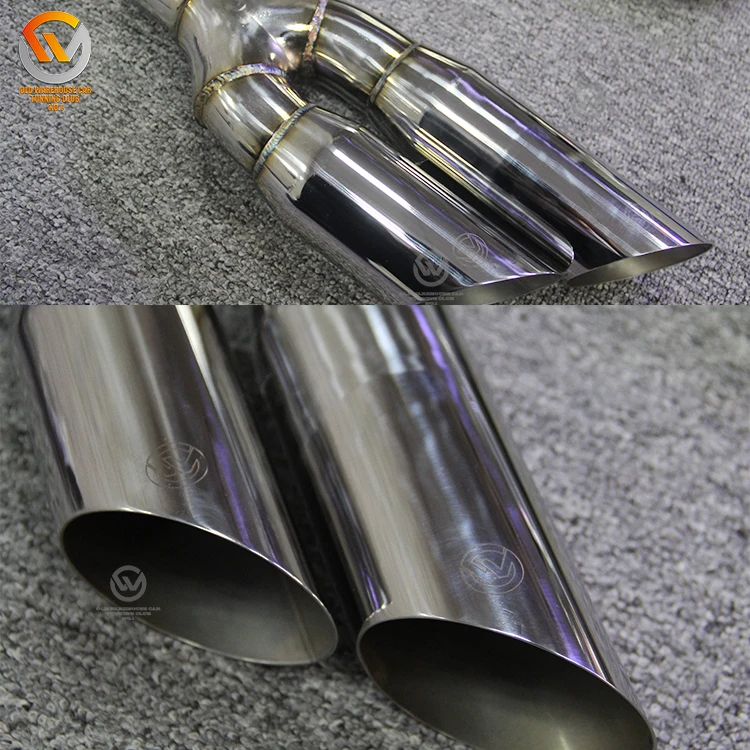 Quad Exhaust Pipes Tips Finisher Mufflers Stainless Steel For Mercedes Benz W463