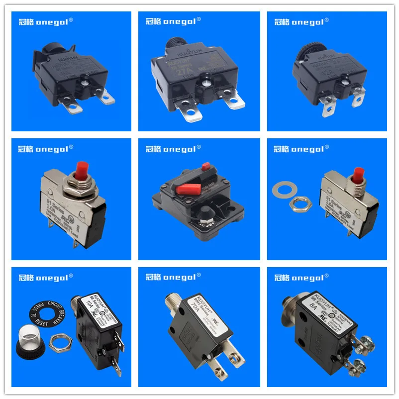 Kuoyuh 88 Series 25a Straight Pin Metal Nut Mini Circuit Breaker Manual
