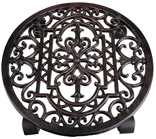 11.5" Plant Caddy. Combine This Rolling Stand with Decorative Flower Pot or Planter to Decorate Your Garden, Patio, Deck, Home & Poolside. Heavy Duty Wheeled Dolly Is Great for Outdoor & Indoor Decor