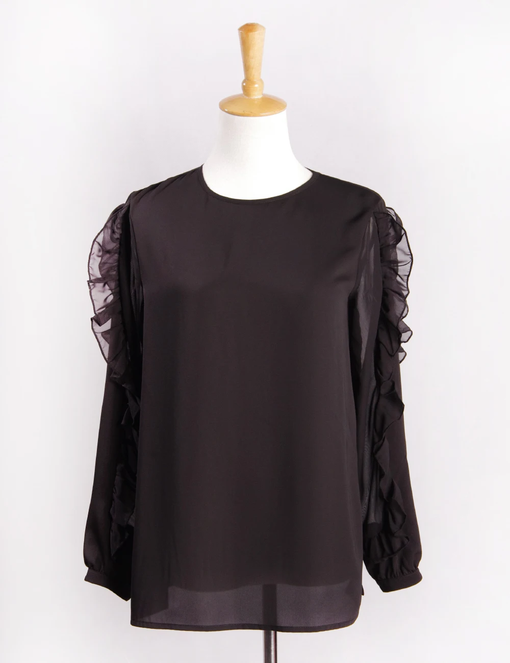 Round Collar Blouse Women Long Sleeve Blouses Ladies Top Buy Collar