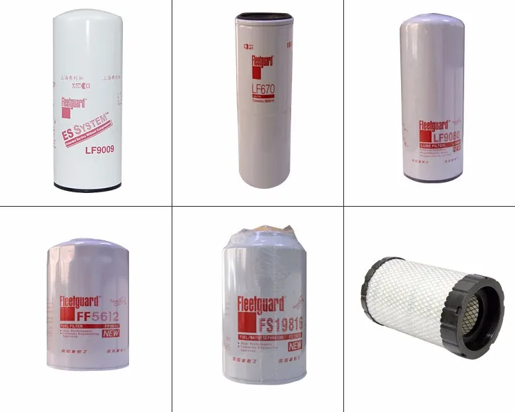 more fleetguard air lube oil fuel water filter separator choices