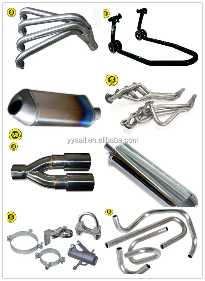 Oem Mirror Polish Stainless Steel Motorcycle Muffler Parts Exhaust