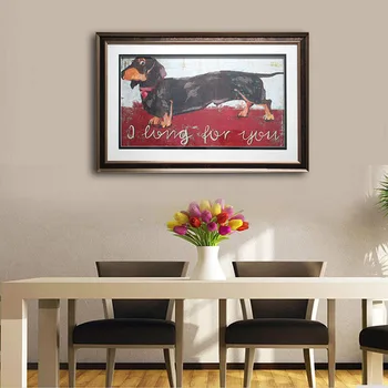 Niedliche Dachs Hound Gerahmte Leinwand Bilder Grafik Hund Wandkunst ... Niedliche Dachs Hound Gerahmte Leinwand Bilder Grafik Hund Wandkunst ...