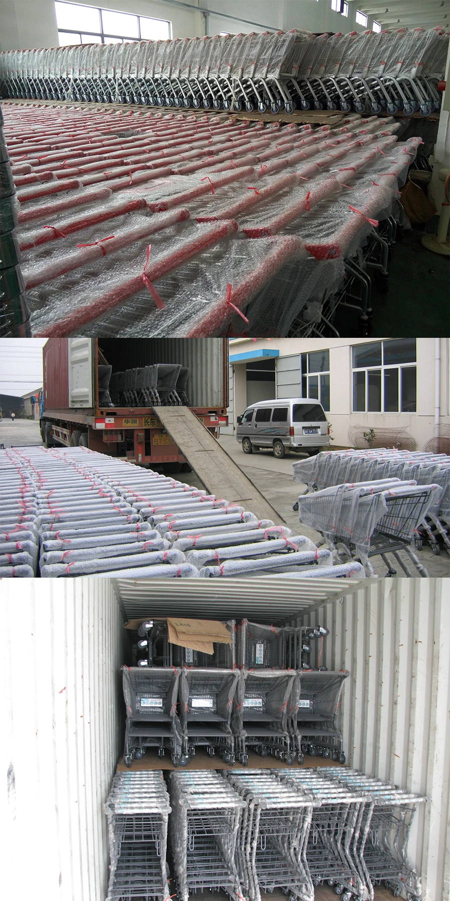 折叠钢物流手推车