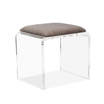 Jac 368 Clear Acrylic Vanity Bench With White Vinyl Cushion Chrome Casters In Shenzhen Buy Acrylic Lucite Bench Plexiglass Leisure Stool Transparent Bar Stool Product On Alibaba Com